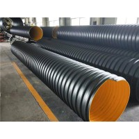 HDPE聚乙烯排污管 钢带增强螺旋波纹管