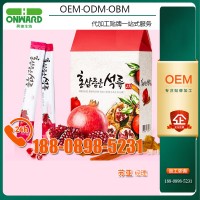韩国红参石榴浓缩液微商选品工厂、玫瑰奇亚籽果冻加工