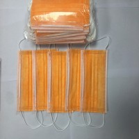 福建专业厂家批发一次性防护防尘口罩橙色口罩