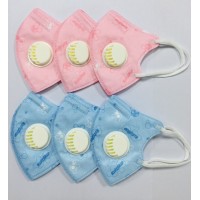 厂家直发 水刺无纺布儿童婴儿带阀口罩  可定制