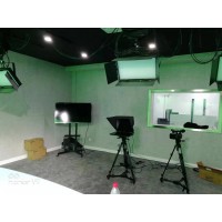 真三维虚拟演播室功能介绍 广播级虚拟电视台蓝绿箱灯光施工