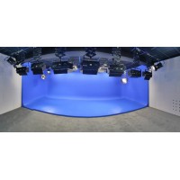 实景演播室蓝箱施工工程 数字虚拟化演播室人物合成软件