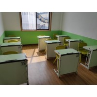 补习班课桌椅图片,学生课桌椅多少钱，单人折叠桌床