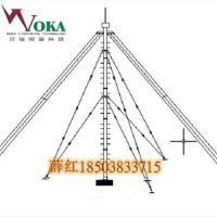 北京自锁快装式避雷针 润森明志13米自动升降杆避雷针 10米20米手动升降避雷针