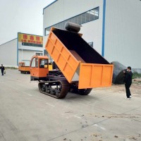 8吨10吨16吨全地形物料运输车工程矿用履带自卸车图片