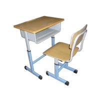 贵州学生课桌椅生产厂家~河北鑫磊家具接受定制钢木结合课桌凳