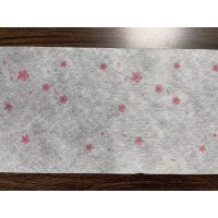 樱花花瓣水刺印花图 口罩用布 泉州厂家供应 可定制