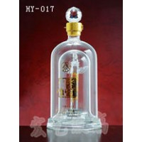 黑龙江龙瓶加工厂家/宏艺玻璃制品公司厂价订购内置酒瓶