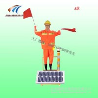 宁夏高速施工太阳能摇旗机器人 交通指挥假人价格 交通安全设施