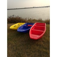 牛筋塑胶船PE塑料抗洪保洁船渔船4.1米
